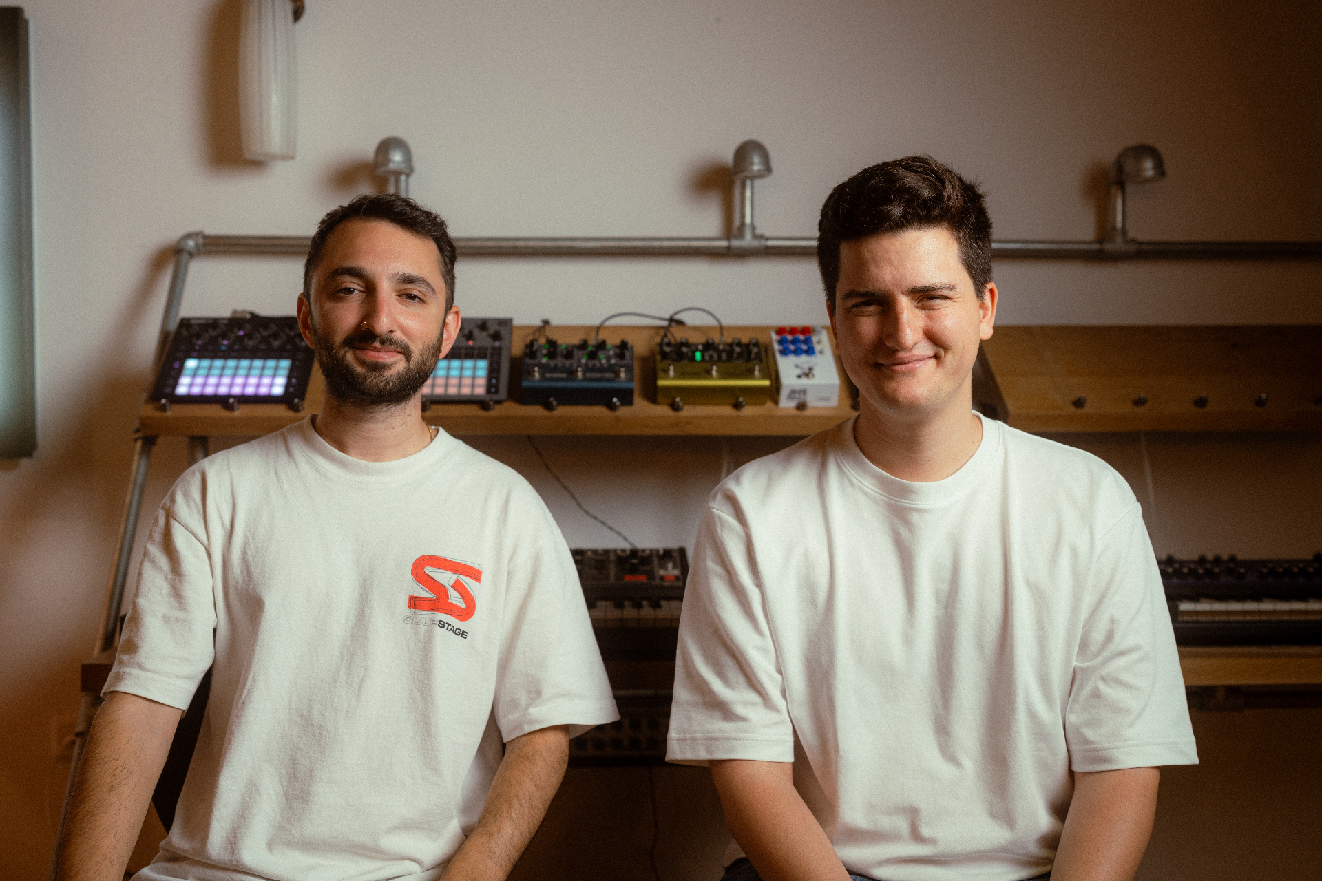 Shahar Caspi and Guy Tal, co-founders of Shuffle, in their studio